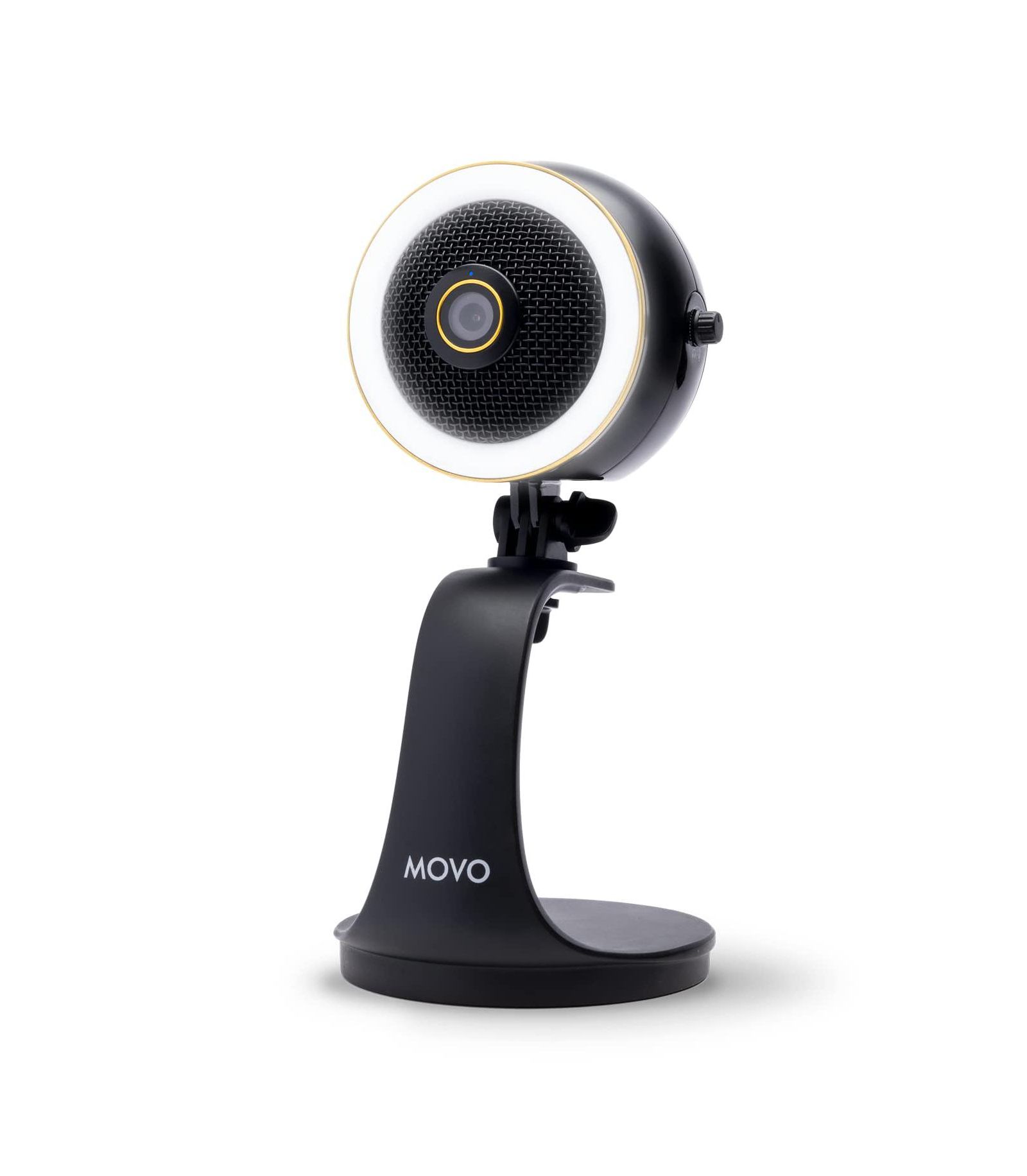 Веб-камера Movo WebMic HD Pro All-in-One с микрофоном и кольцевой лампой Silver
