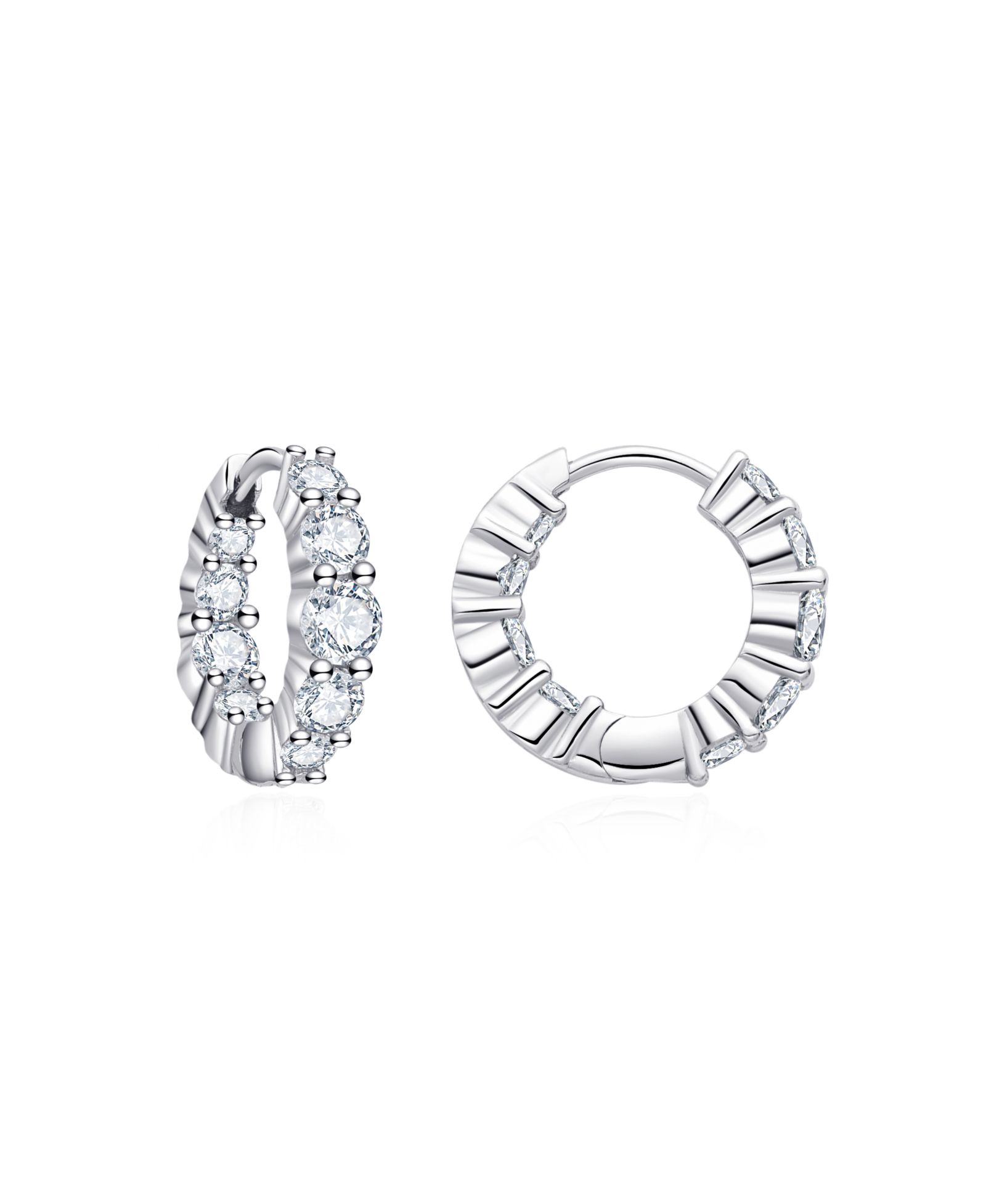 Серьги-кольца Untamed Petals Riviera Crystal