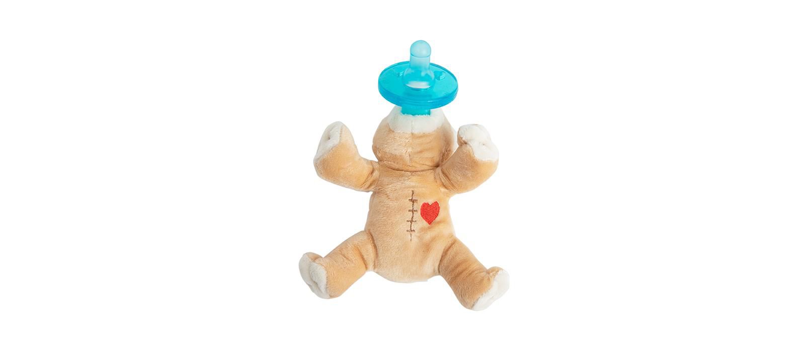 WubbaNub Baby Heart Warrior Bear Pacifier