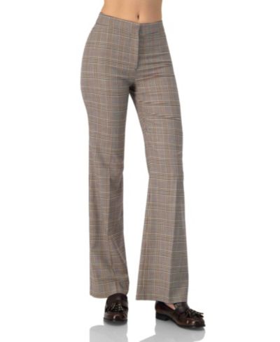 Ivonne Women's Straight-Leg Prince Of Wales Trousers