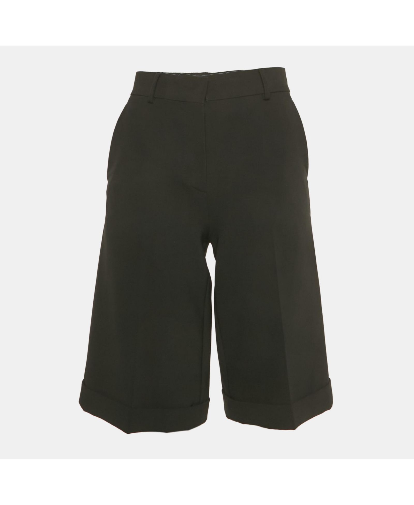 Шорты Moschino Women's Couture Black Crepe Bermuda Shorts Pre-Owned