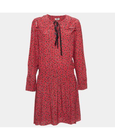 Женское мини-платье Pre-Owned Zadig & Voltaire Red Floral Print Crepe