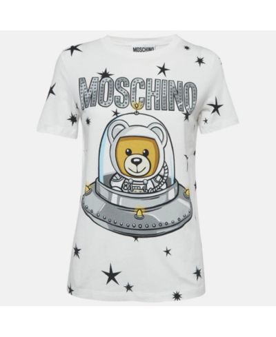 Женская хлопковая футболка Moschino Couture Printed Crew Neck (б/у)
