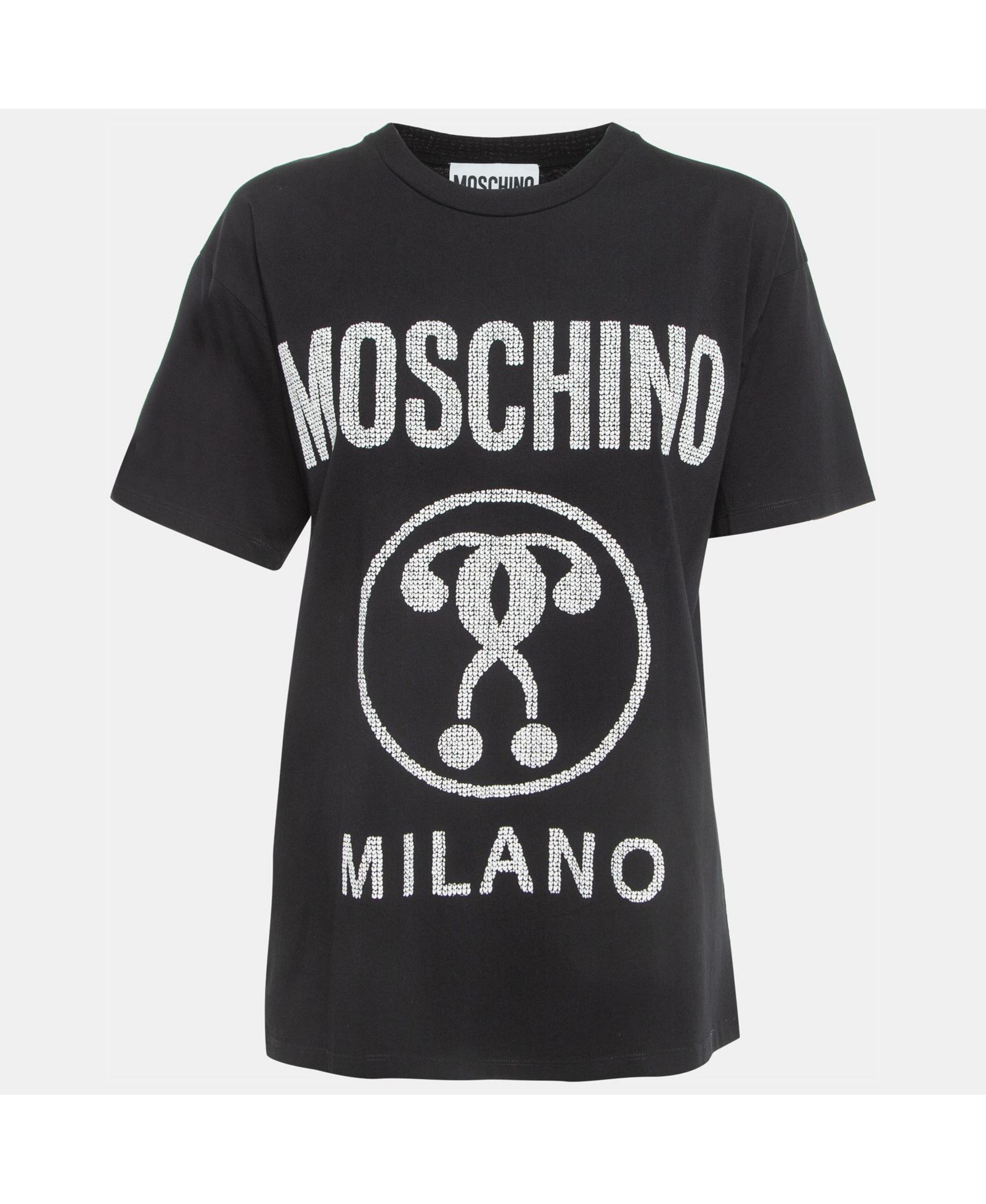 Футболка Pre-Owned Moschino Women's Couture Logo Print Cotton Half Sleeve