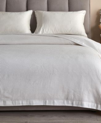Linery & Co. Lightweight Waffle Weave Cotton Blanket, Twin