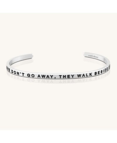 Mantra Memorial Quote Open Cuff Bracelet