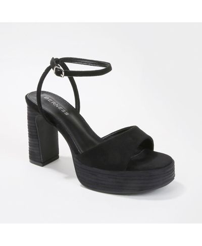 BERNESS Women's Giulietta Women's Suede-Look Vintage Inspired Platforms