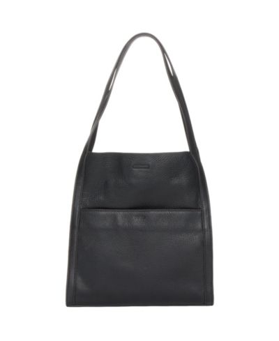 SUSU Pebbled Leather Work Tote, Everyday Pebble Leather Shoulder Bag