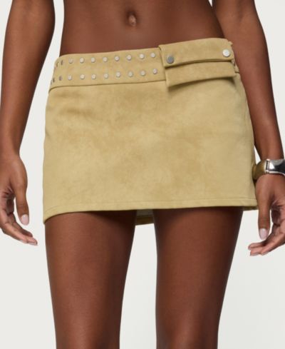 Женская мини-юбка Edikted Roney Stud из искусственной замши