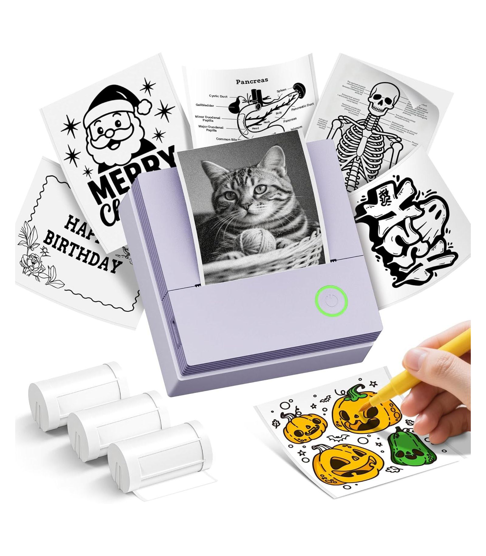Swifint PM290C Portable Bluetooth Inkless Sticker Maker Printer