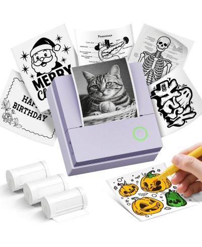 Swifint PM290C Portable Bluetooth Inkless Sticker Maker Printer