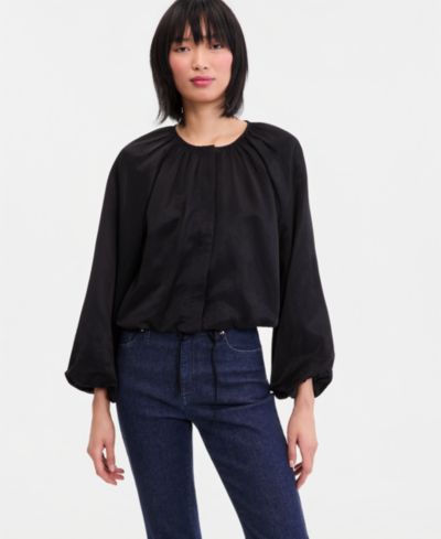 Женский укороченный жакет I.N.C. International Concepts Blouson-Sleeve Cropped Jacket