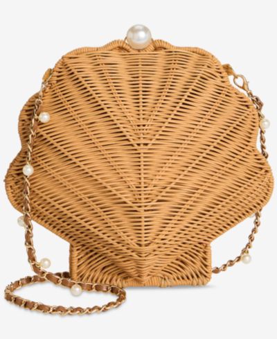 Кроссбоди сумка I.N.C. International Concepts Shell-Shaped Rattan