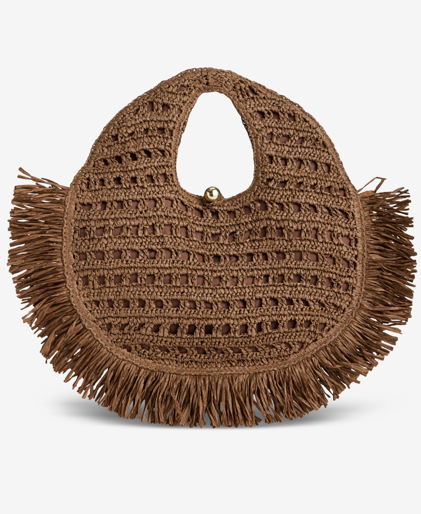 Сумка I.N.C. International Concepts Fringe Trim Straw Tote