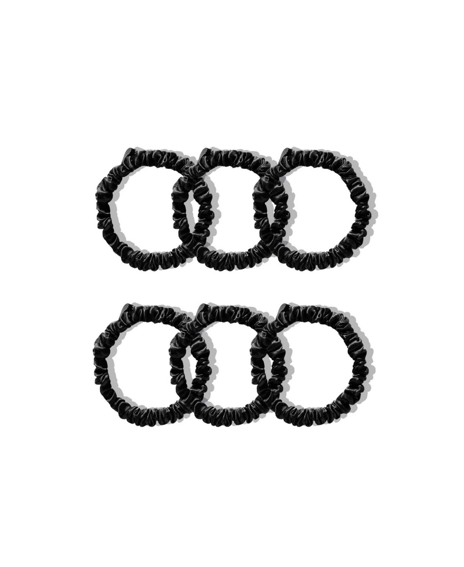 Drowsy Skinny Scrunchie 6 Set