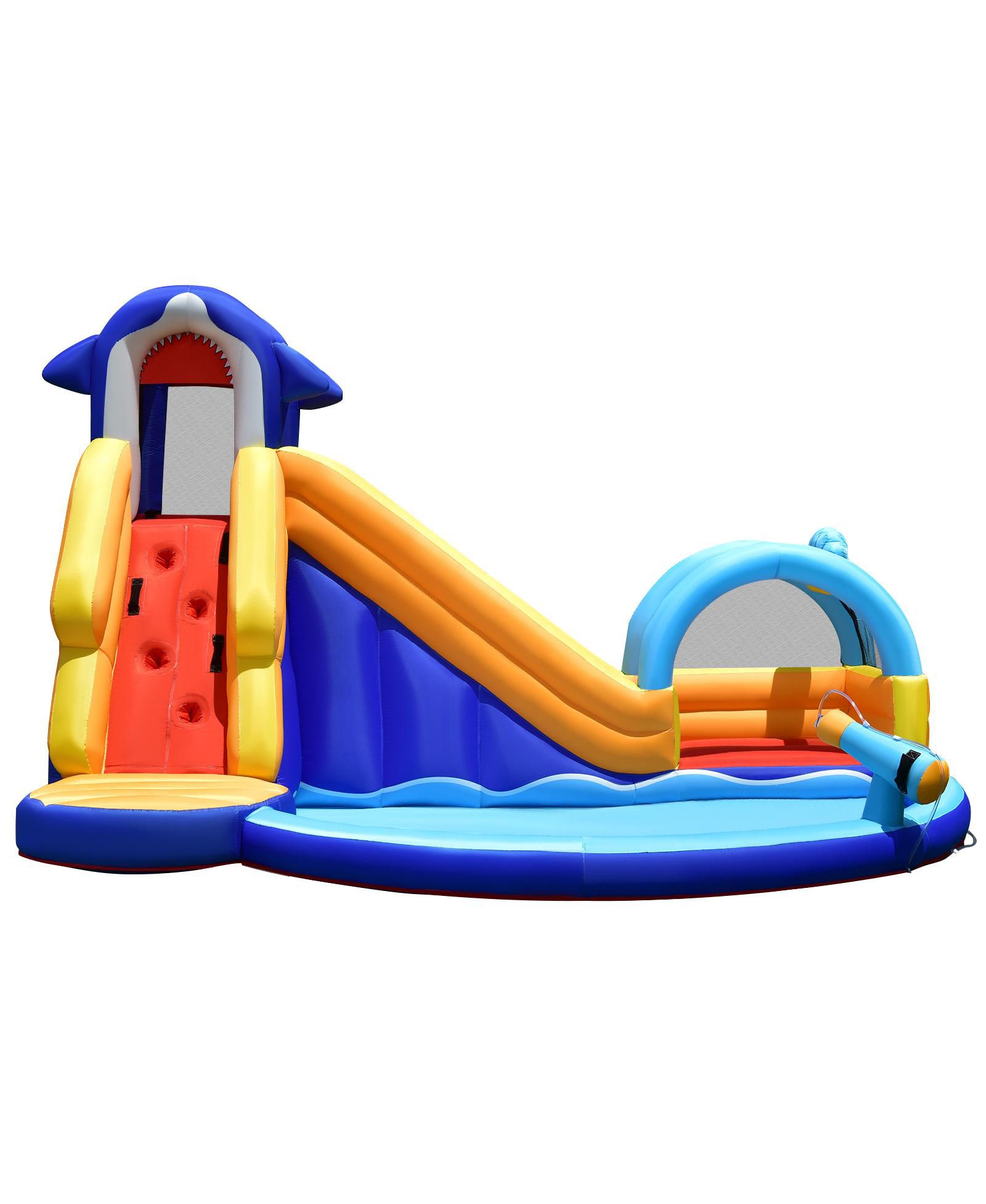 Надувной батут GIVIMO Inflatable Bouncy House с горкой и бассейном без воздуходувки