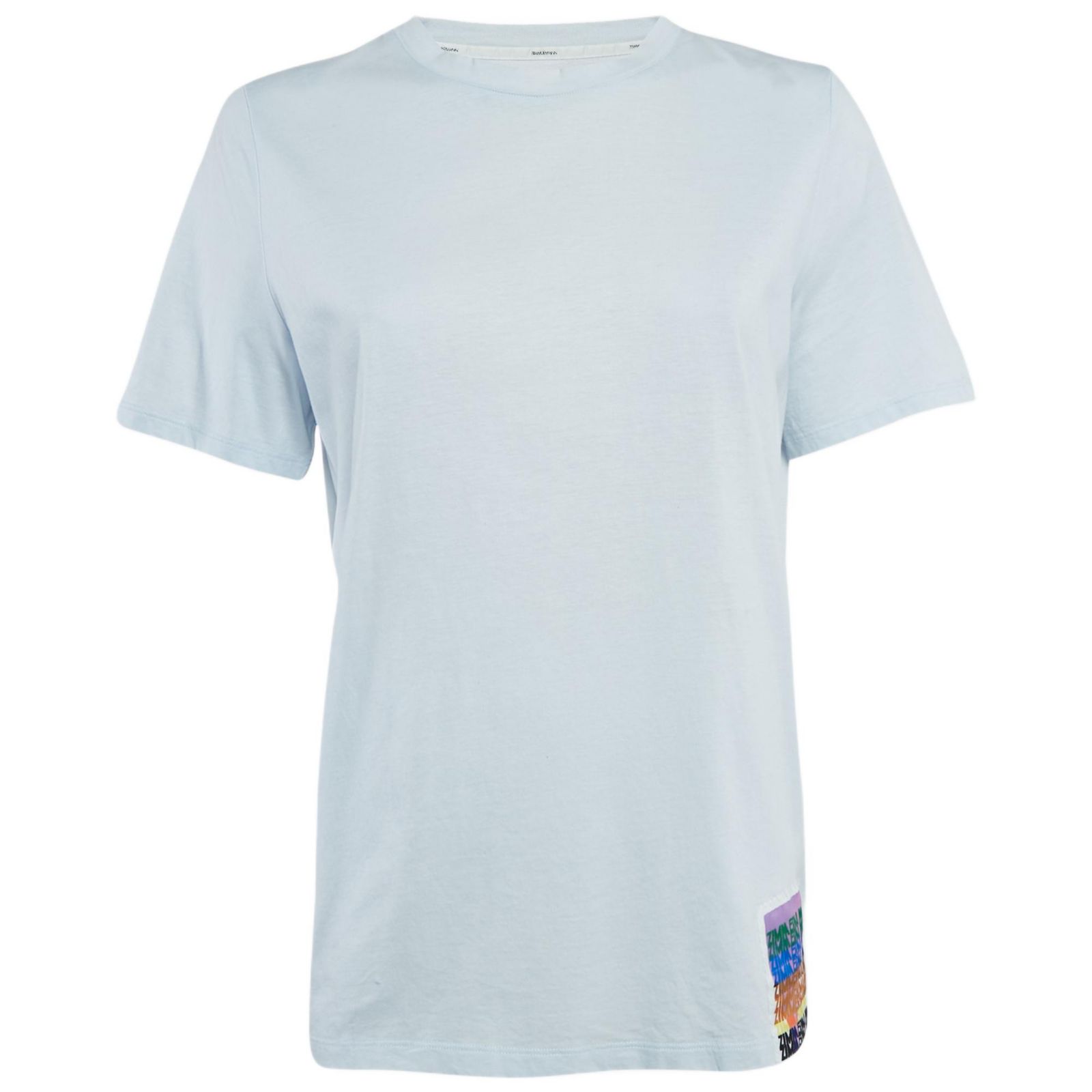Pre-Owned Zimmermann Women's Blue Logo Applique Jersey T-Shirt