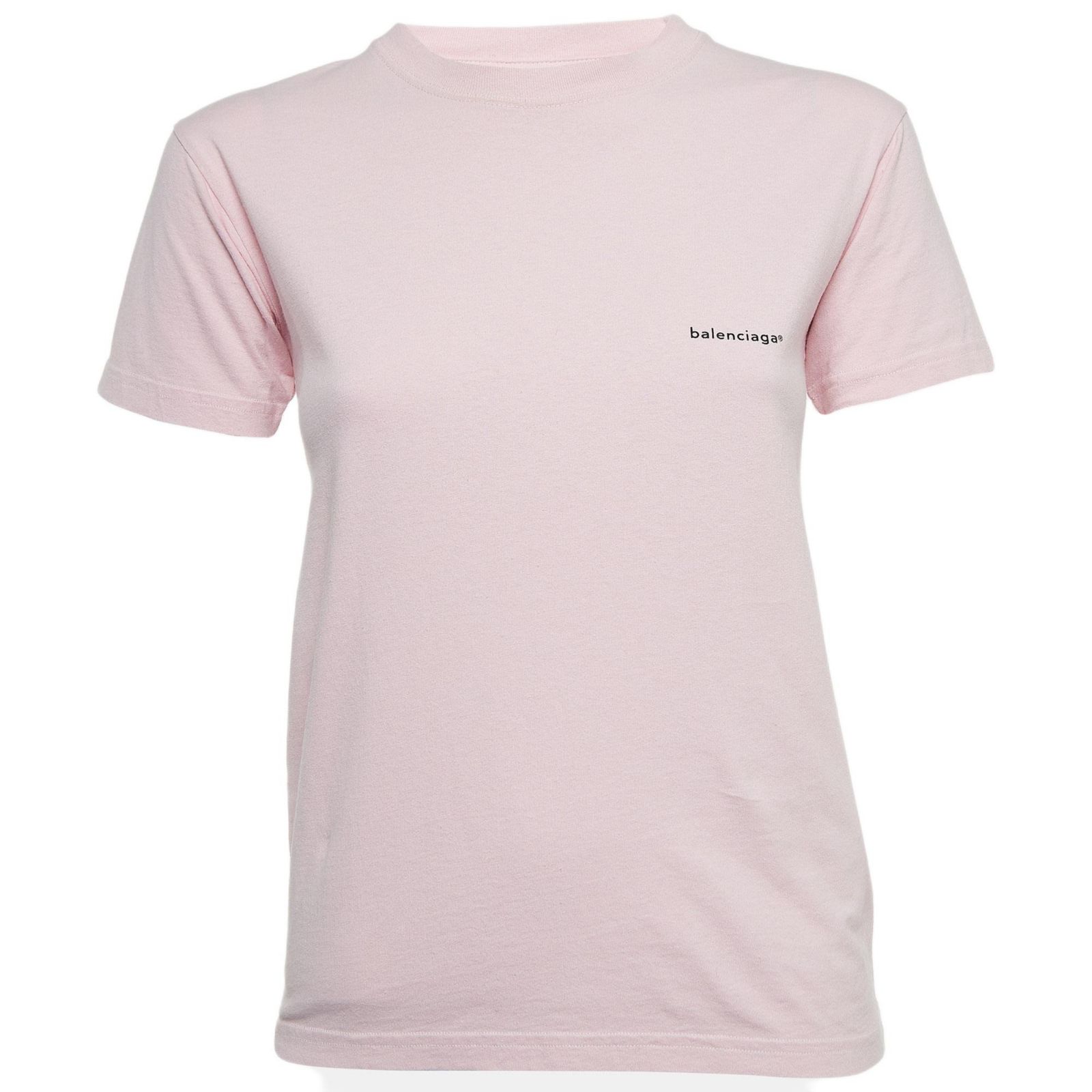 Pre-Owned Balenciaga Women's Logo Print Cotton Jersey T-Shirt