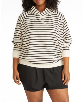 Ecru/black stripe