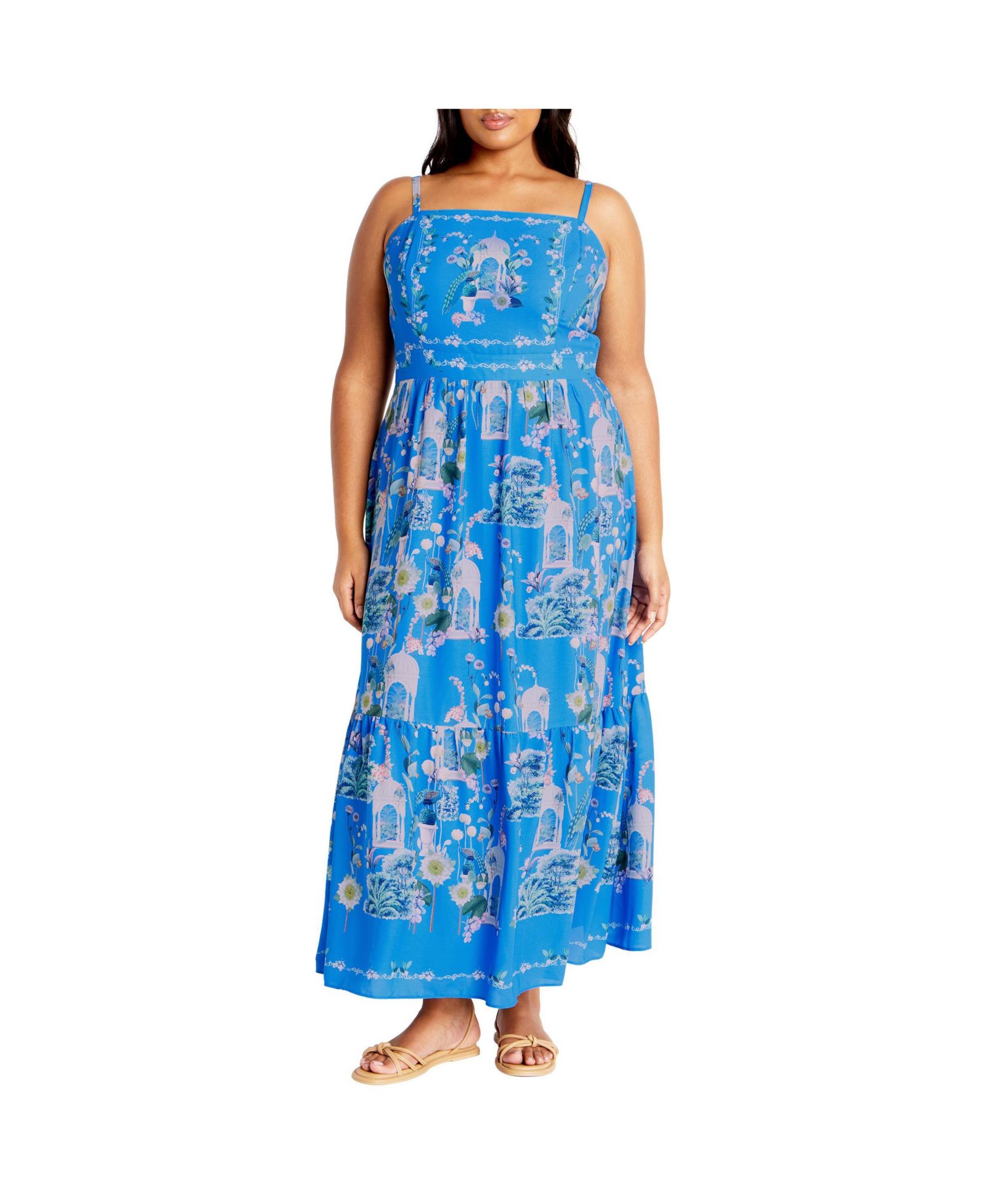 CITY CHIC Plus Size Макси-платье Molly Print