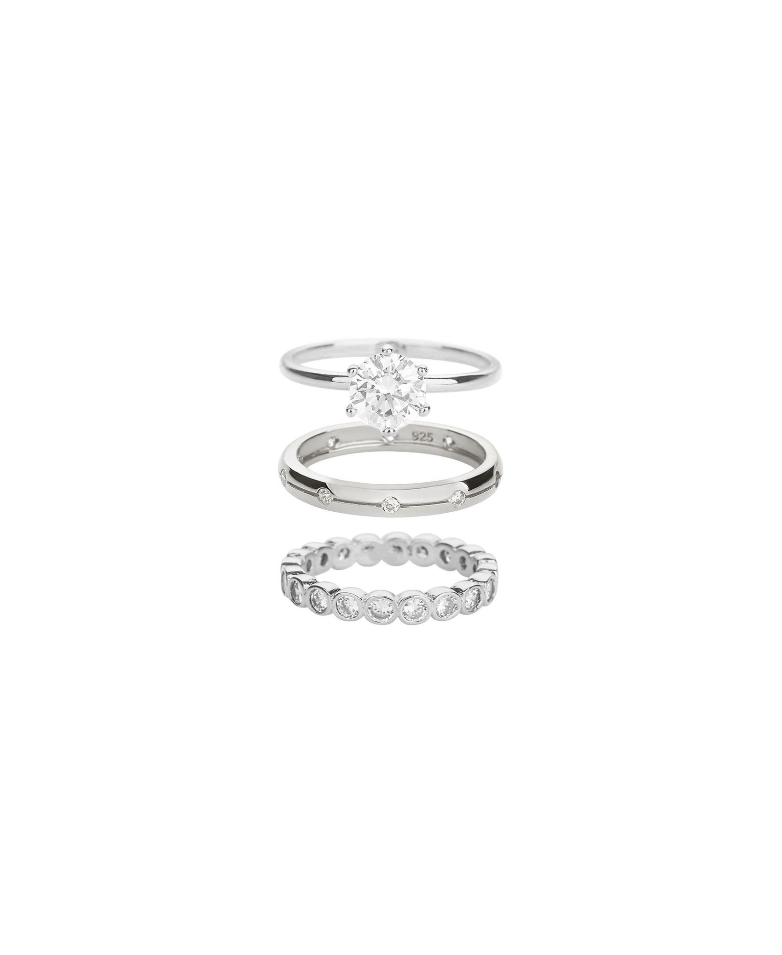 Кольца Bearfruit Jewelry Plated Sterling Golden Gala Trio