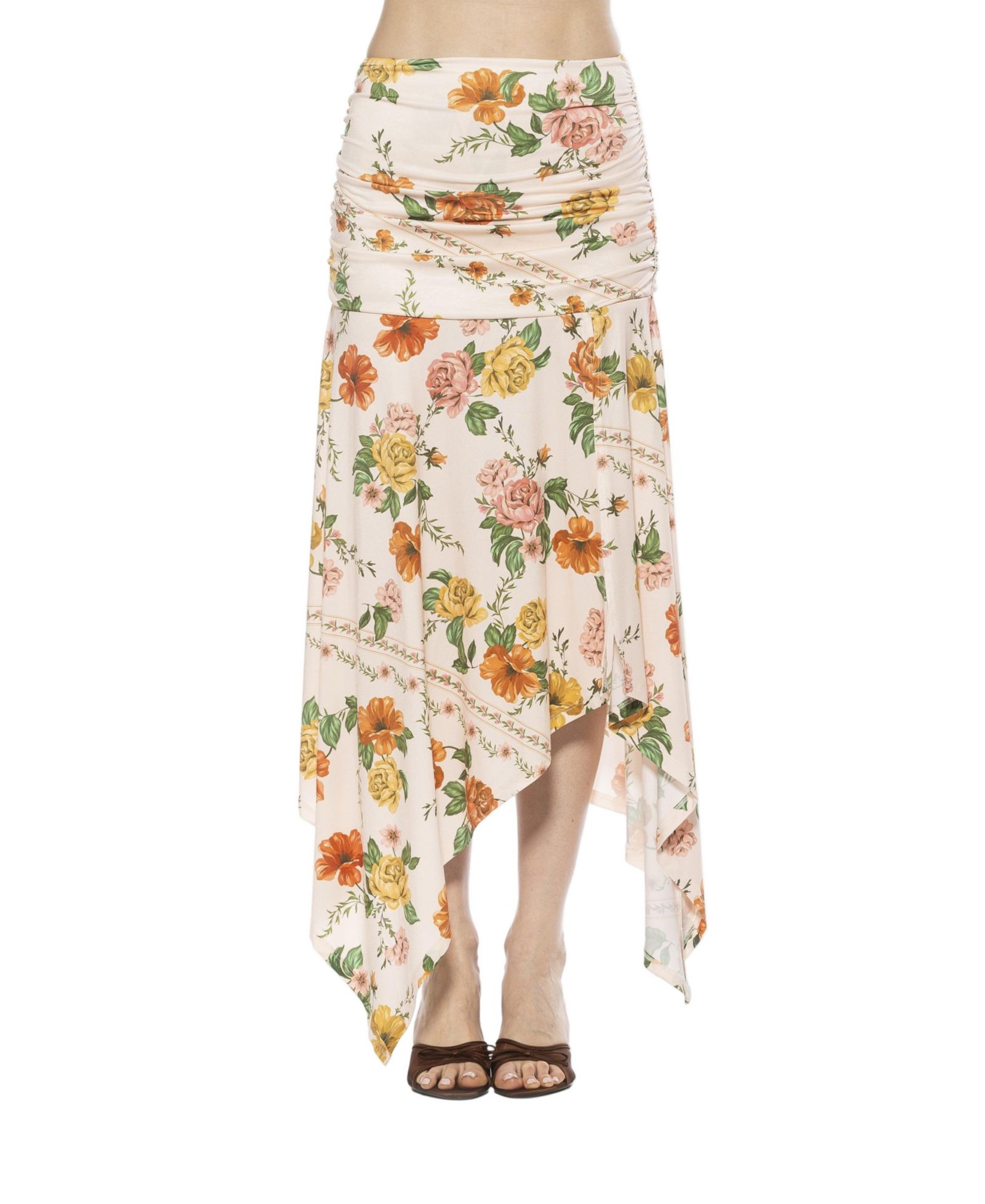 Женская юбка Alexia Admor Kennedy Ruched Stretch Handkerchief