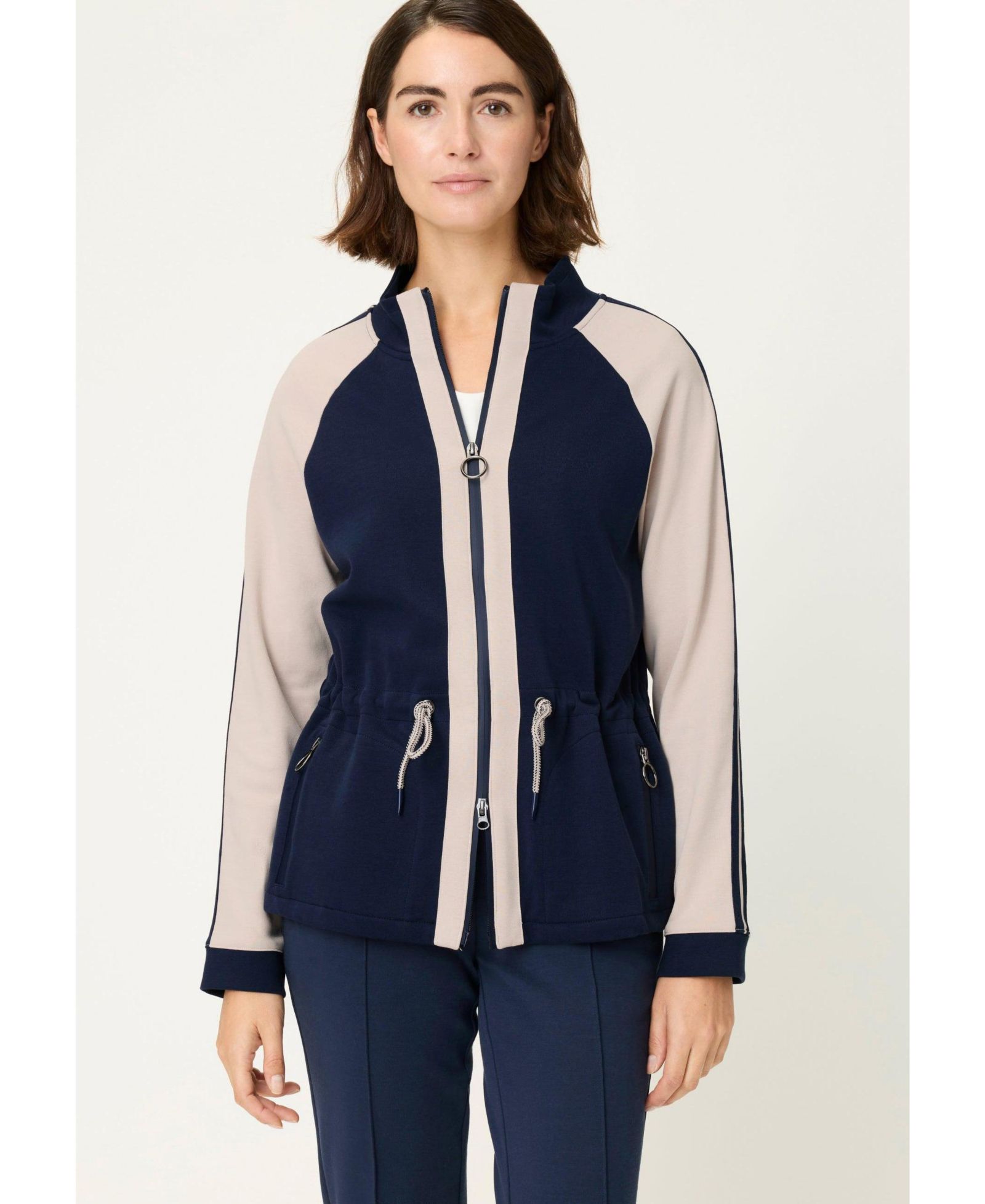 Olsen Women's Jersey Knit Zip Front Jacket
