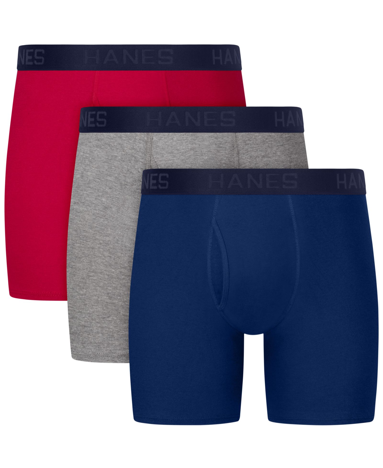 Hanes Men's Ultimate Comfort Blend Boxer Briefs, 3-Pack