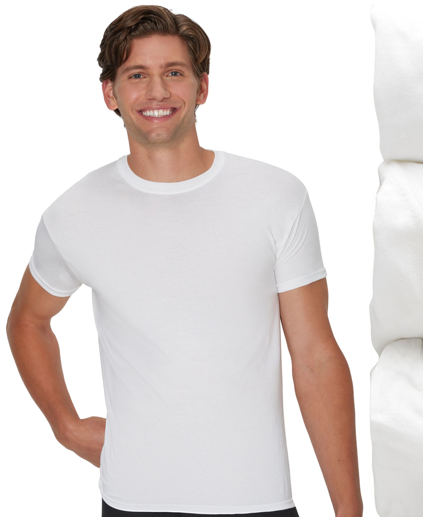 Hanes Men's Ultimate Crewneck Undershirt, 3-Pack