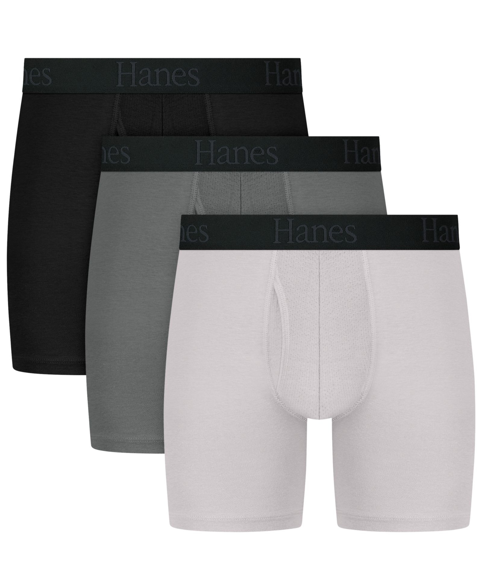 Hanes Мужские боксеры-брифы Ultimate Comfort Flex Fit, 3 шт.
