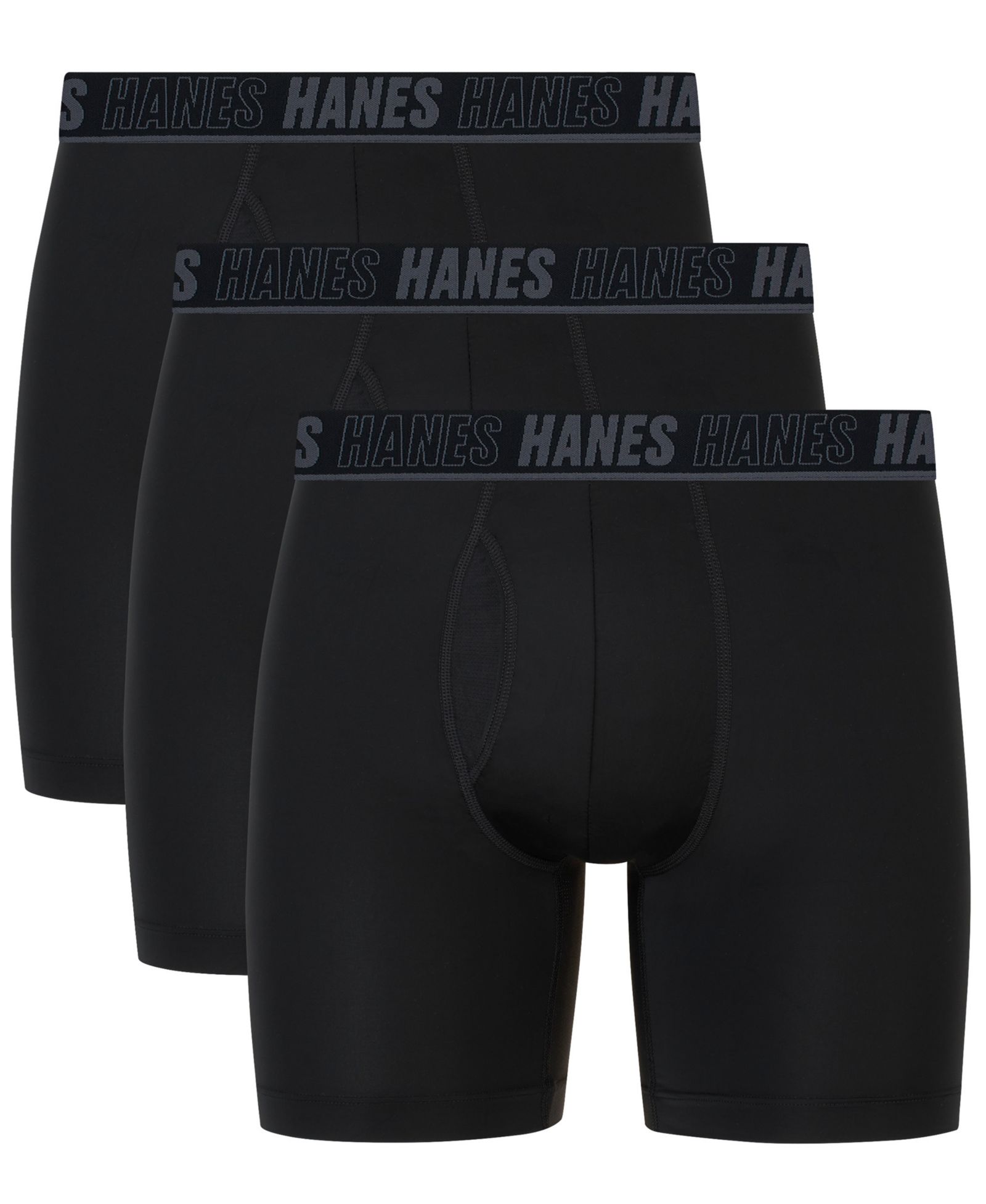 Hanes Men's Moves XTEMP Performance Boxer Briefs, 3-Pack