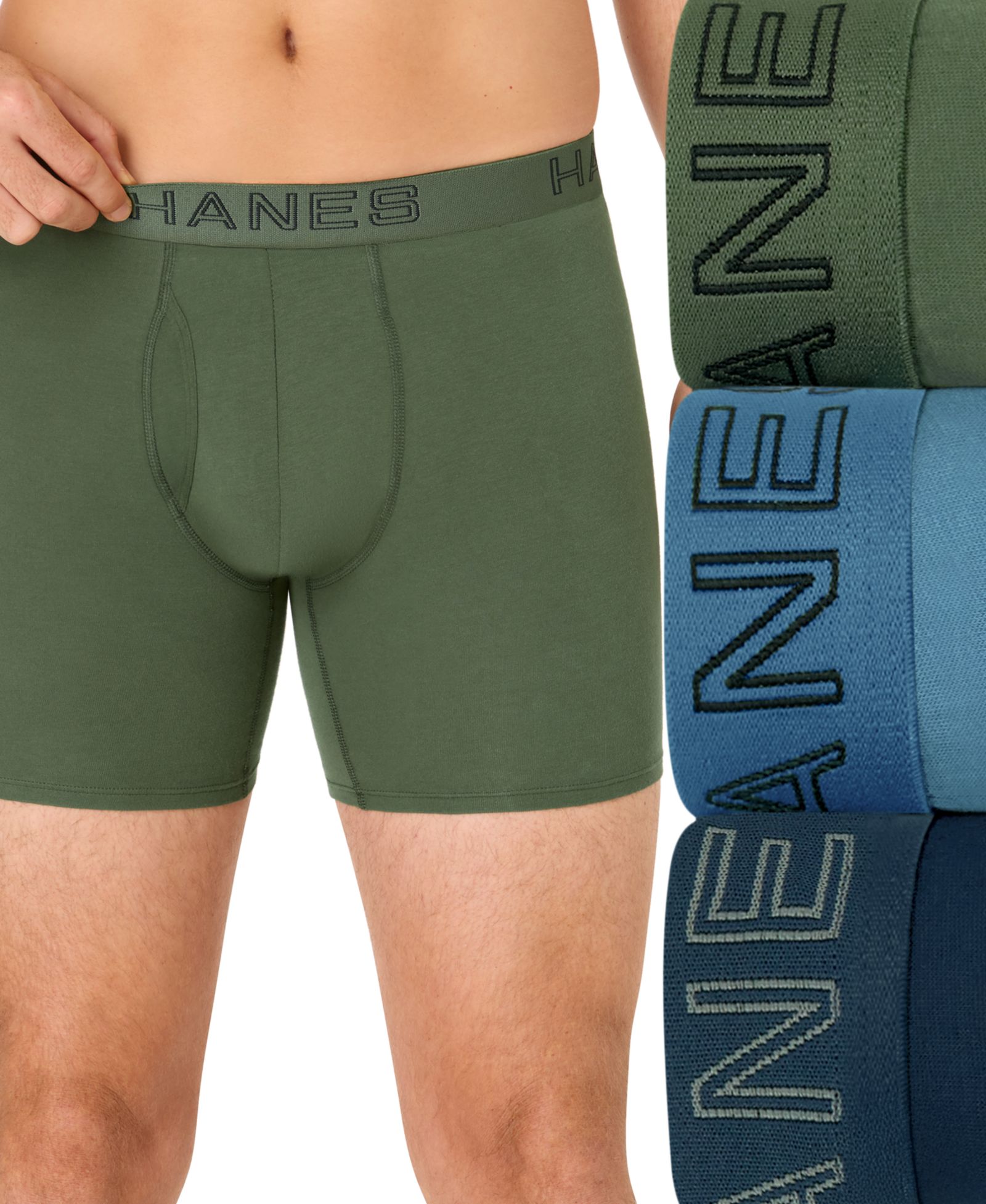 Hanes Men's Ultimate Stretch Boxer Briefs, 3-Pack