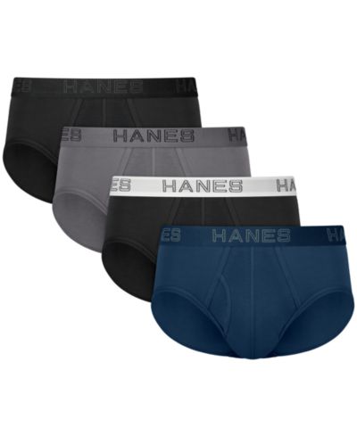 Мужские хлопковые трусы Hanes Ultimate Stretch, упаковка 4 шт.