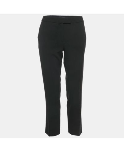 Pre-Owned Moschino Women's Cheap And Chic Black Crepe Formal Trousers