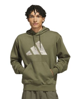 adidas Men's Camo Big Logo Fleece Hoodie
