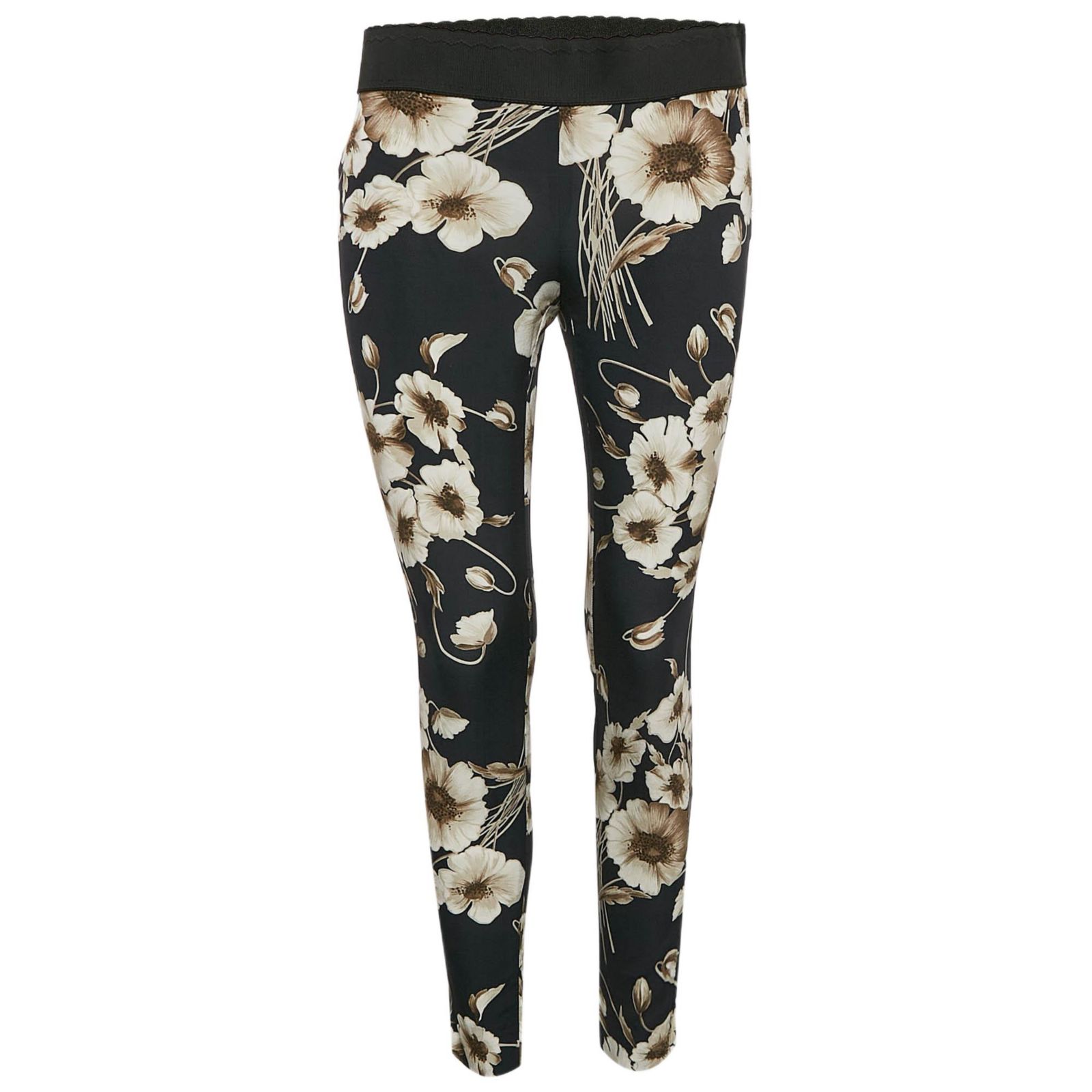 Брюки Pre-Owned Dolce & Gabbana Women's Floral Print Silk Blend