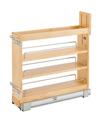Rev-A-Shelf 5" Door/ Drawer Base Cabinet Organizer Soft-close, 448-BDDSC-5C