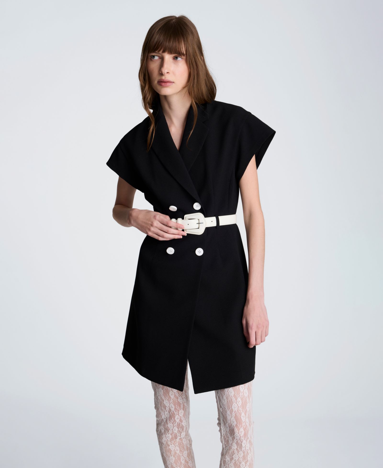 Kenneth Cole Women's Drop Shoulder Trench Mini Dress
