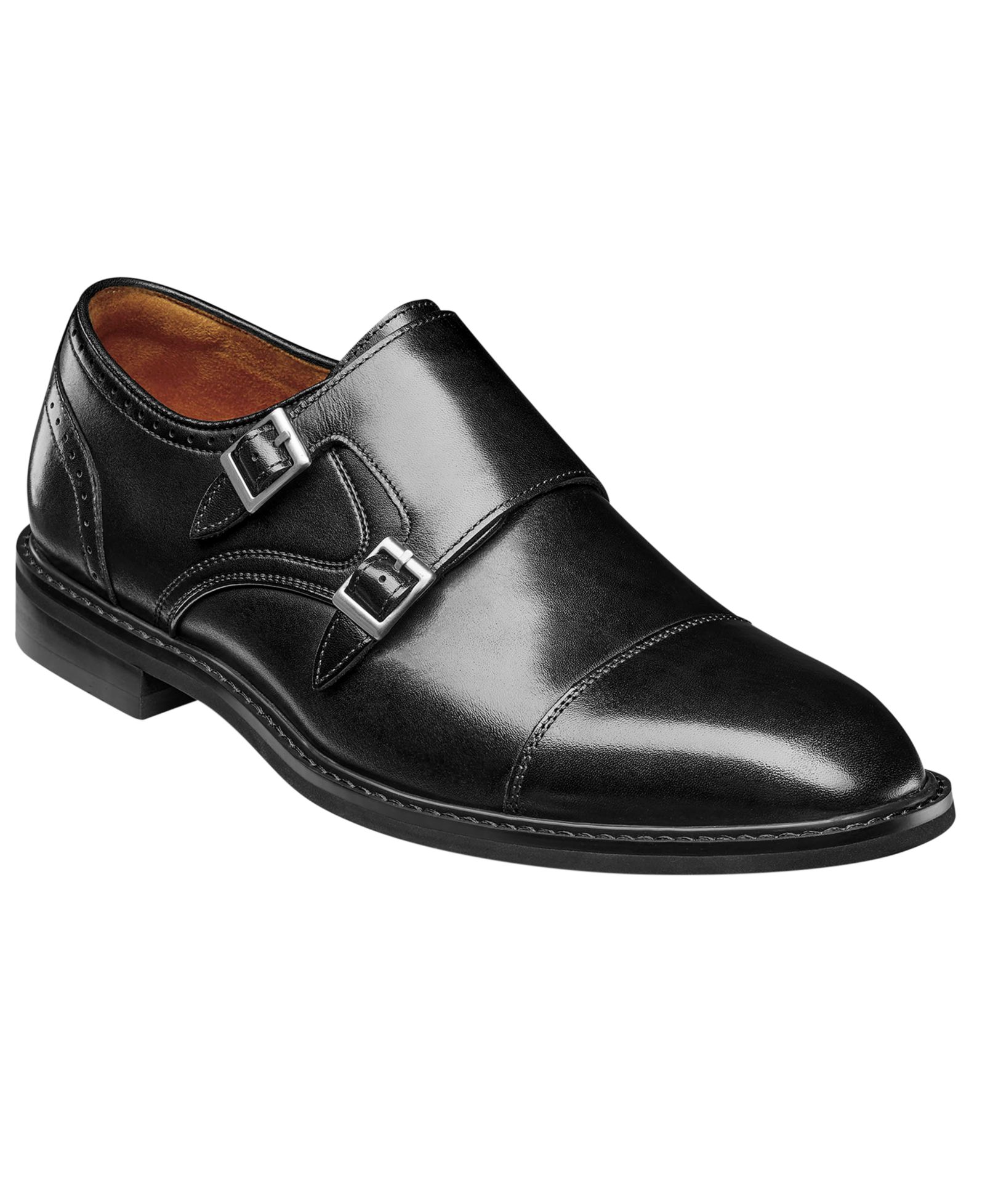 Stacy Adams Men's  Boswell Cap-Toe Double Monk Strap Shoes