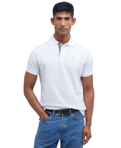 Barbour Men's Tartan Pique Short-Sleeve Polo Shirt