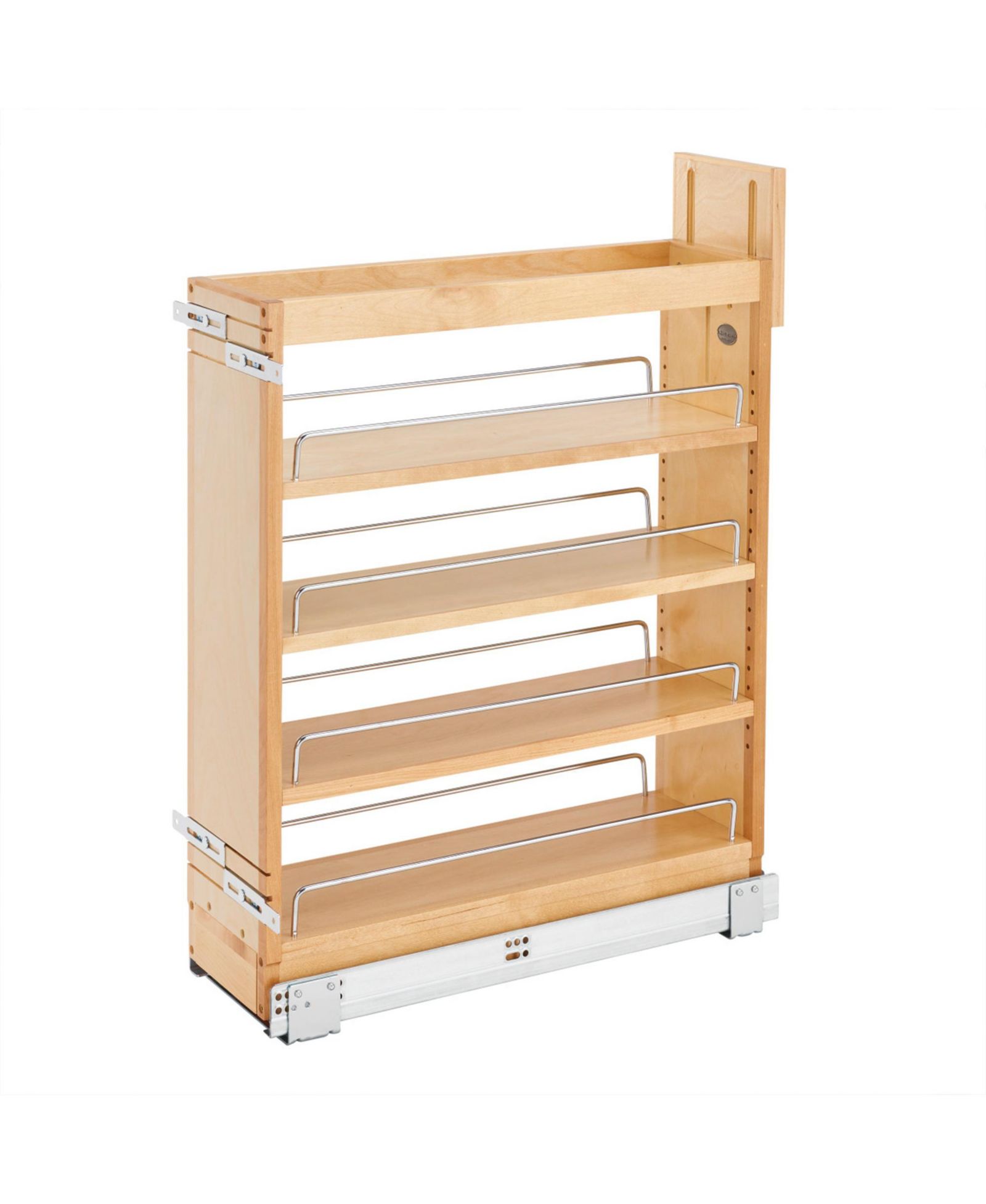 Rev-A-Shelf 7.25'' Pullout Kitchen Cabinet Organizer Soft-close, 448-BCSC-6C