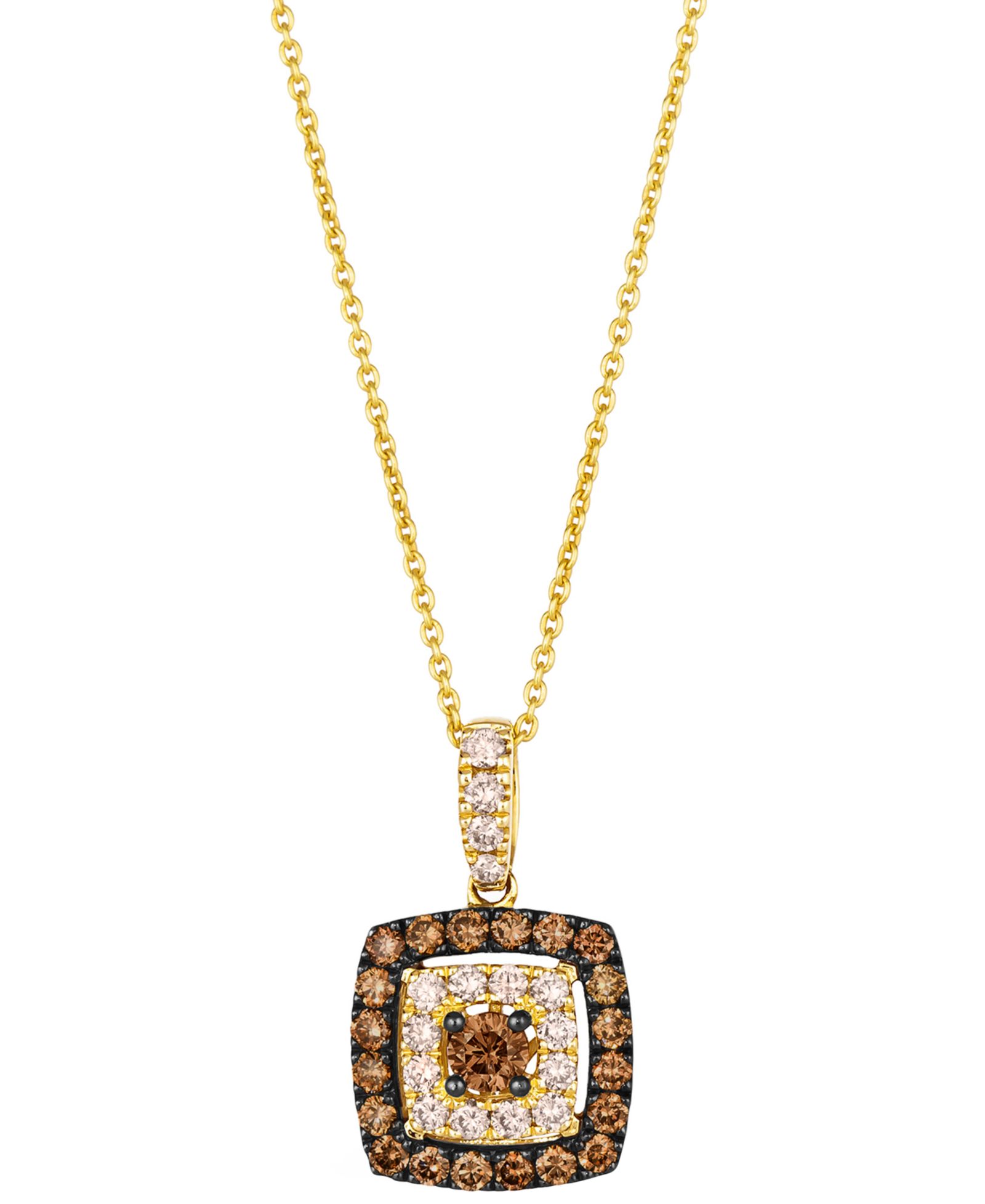 Подвеска Le Vian Nude Diamond и Chocolate Diamond, золото 14k