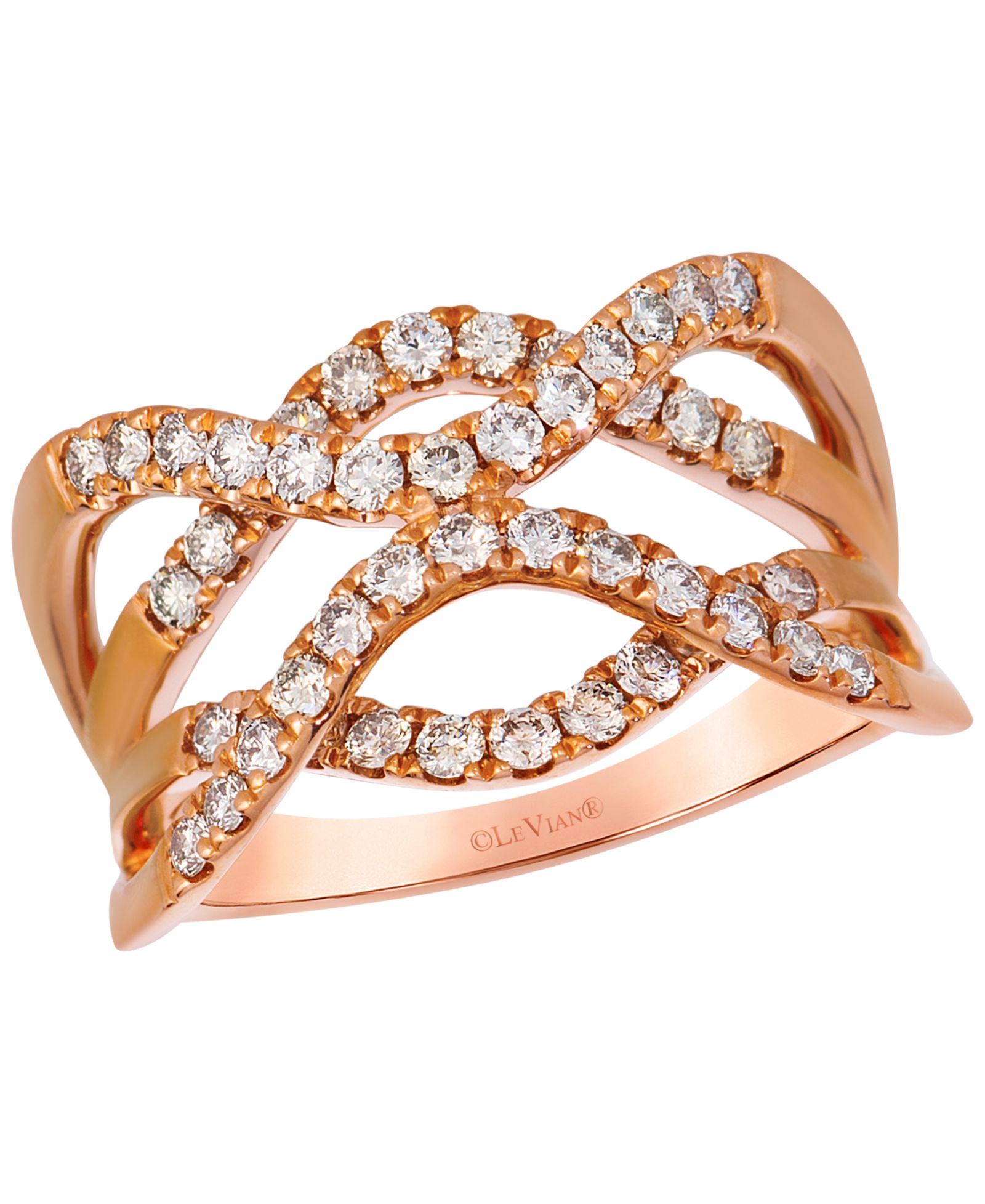 Кольцо Le Vian Nude Diamonds (0.93 ct. t.w.) в 14k Strawberry Gold