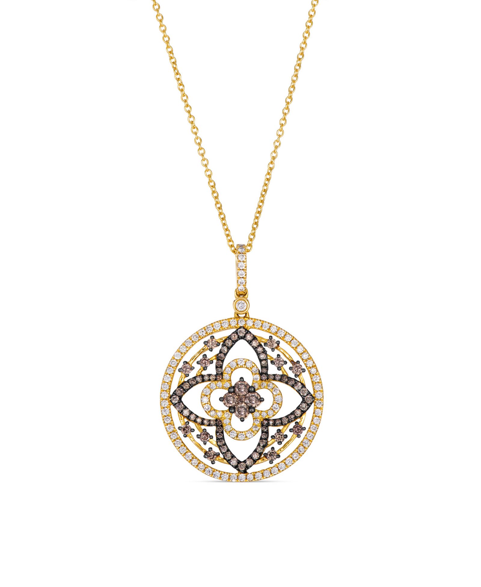 Ожерелье с подвеской Le Vian с бриллиантами (1 карат суммарно) в золоте 14K цвета меда
