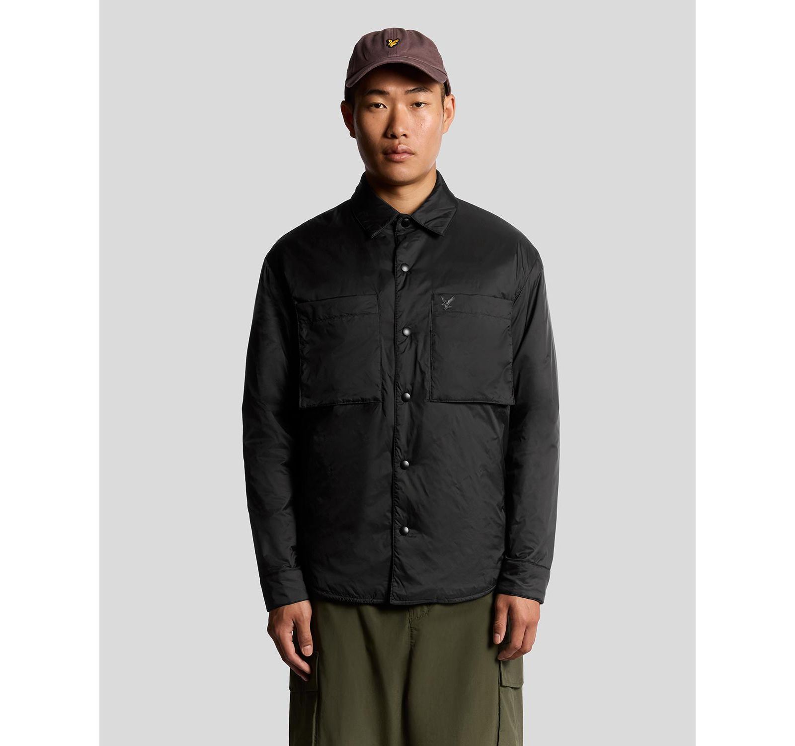 Lyle & Scott Men's Long Sleeve Collared Insulated Overshirt