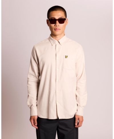Lyle & Scott Мужская фланелевая рубашка с длинным рукавом