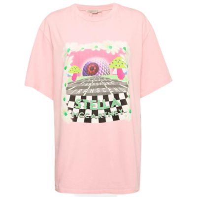 Женская принтная хлопковая футболка Stella Mccartney Oversized (б/у)