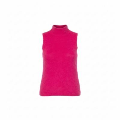 Pre-Owned Versace Women's Mohair High Neck Sleeveless Tank Top
