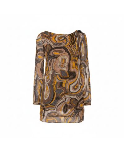 Pre-Owned Missoni Women's Multicolor Lurex Knit Bead Embellished Tunic