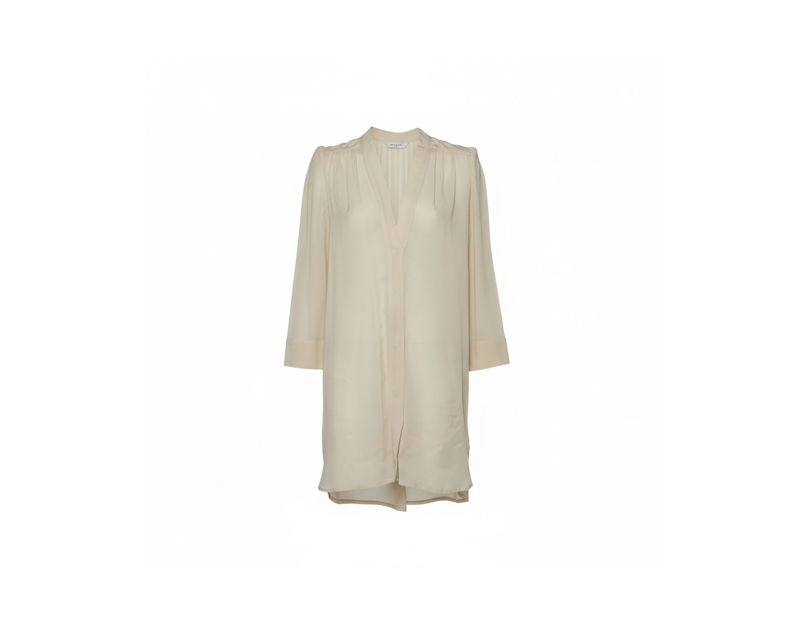 Pre-Owned Isabel Marant Women's Ecru Voile Button Front Rivera Shift Dress
